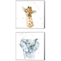 Framed Baby Animals 2 Piece Canvas Print Set