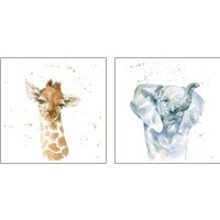 Framed Baby Animals 2 Piece Art Print Set