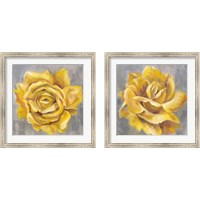 Framed Yellow Roses 2 Piece Framed Art Print Set