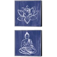 Framed 'Buddha 2 Piece Canvas Print Set' border=
