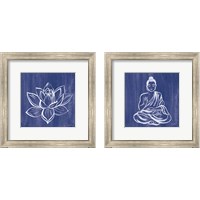 Framed 'Buddha 2 Piece Framed Art Print Set' border=