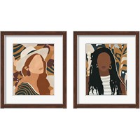 Framed 'Modern Woman 2 Piece Framed Art Print Set' border=