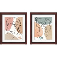 Framed 'Soft Figures 2 Piece Framed Art Print Set' border=