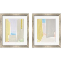 Framed 'Pastels to the Sea 2 Piece Framed Art Print Set' border=