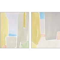 Framed 'Pastels to the Sea 2 Piece Art Print Set' border=