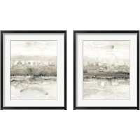 Framed 'Grey on the Horizon 2 Piece Framed Art Print Set' border=