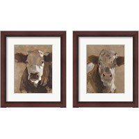 Framed 'East End Cattle 2 Piece Framed Art Print Set' border=
