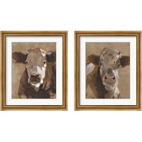Framed 'East End Cattle 2 Piece Framed Art Print Set' border=