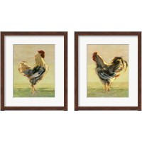 Framed Sunlit Rooster 2 Piece Framed Art Print Set