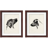 Framed 'Puppy Profile 2 Piece Framed Art Print Set' border=