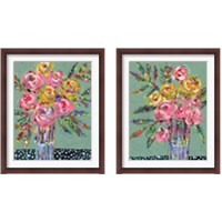 Framed Bright Colored Bouquet 2 Piece Framed Art Print Set