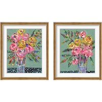 Framed Bright Colored Bouquet 2 Piece Framed Art Print Set