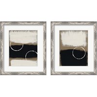 Framed 'Neutral Rings 2 Piece Framed Art Print Set' border=