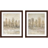 Framed 'Peaceful Forest 2 Piece Framed Art Print Set' border=