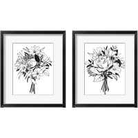 Framed 'Gathered  2 Piece Framed Art Print Set' border=