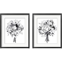 Framed 'Gathered  2 Piece Framed Art Print Set' border=