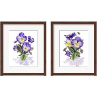 Framed Viola Pansies 2 Piece Framed Art Print Set