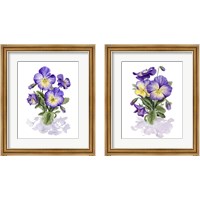 Framed Viola Pansies 2 Piece Framed Art Print Set