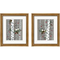 Framed Birch Birds 2 Piece Framed Art Print Set