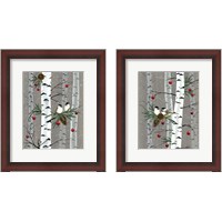 Framed Birch Birds 2 Piece Framed Art Print Set