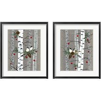 Framed Birch Birds 2 Piece Framed Art Print Set