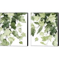 Framed 'Emerald Vines 2 Piece Canvas Print Set' border=