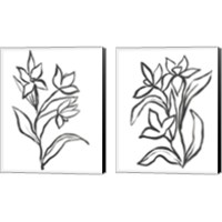 Framed 'Jonquil Gesture 2 Piece Canvas Print Set' border=