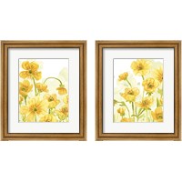 Framed 'Sunshine Meadow 2 Piece Framed Art Print Set' border=