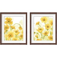 Framed 'Sunshine Meadow 2 Piece Framed Art Print Set' border=