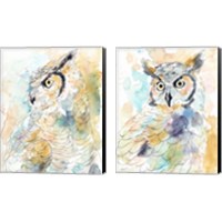 Framed 'Owl Majestic 2 Piece Canvas Print Set' border=