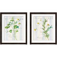Framed 'Floursack Herbs 2 Piece Framed Art Print Set' border=