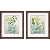 Framed 'Woodland Greenery 2 Piece Framed Art Print Set' border=