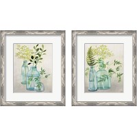 Framed 'Woodland Greenery 2 Piece Framed Art Print Set' border=