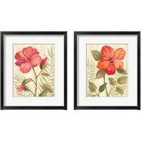 Framed 'Tropical Garden 2 Piece Framed Art Print Set' border=