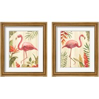 Framed 'Tropical Garden 2 Piece Framed Art Print Set' border=