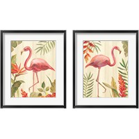 Framed 'Tropical Garden 2 Piece Framed Art Print Set' border=