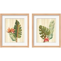 Framed 'Tropical Garden 2 Piece Framed Art Print Set' border=