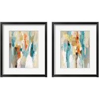 Framed 'Steps on Sand 2 Piece Framed Art Print Set' border=