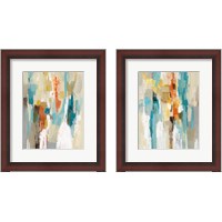 Framed 'Steps on Sand 2 Piece Framed Art Print Set' border=