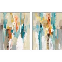 Framed 'Steps on Sand 2 Piece Art Print Set' border=