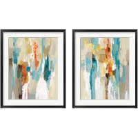 Framed 'Steps on Sand 2 Piece Framed Art Print Set' border=