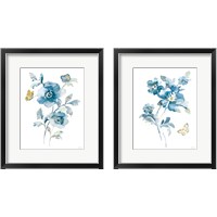 Framed 'Blues of Summer Gilded 2 Piece Framed Art Print Set' border=