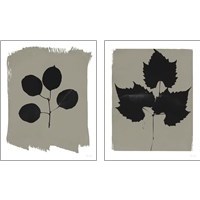 Framed 'Nature by the Lake Leaves 2 Piece Art Print Set' border=