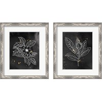 Framed 'Indigo Blooms Black 2 Piece Framed Art Print Set' border=