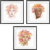 Framed International Woman 3 Piece Framed Art Print Set