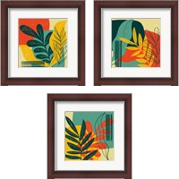 Framed 'Mid Century Modern  3 Piece Framed Art Print Set' border=