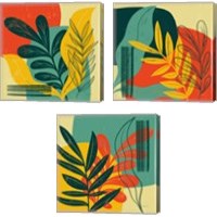 Framed Mid Century Modern  3 Piece Canvas Print Set