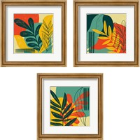 Framed Mid Century Modern  3 Piece Framed Art Print Set