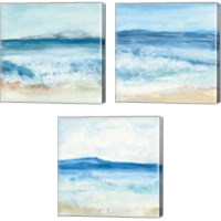 Framed 'Coastal 3 Piece Canvas Print Set' border=