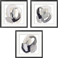 Framed 'Circular Balance 3 Piece Framed Art Print Set' border=